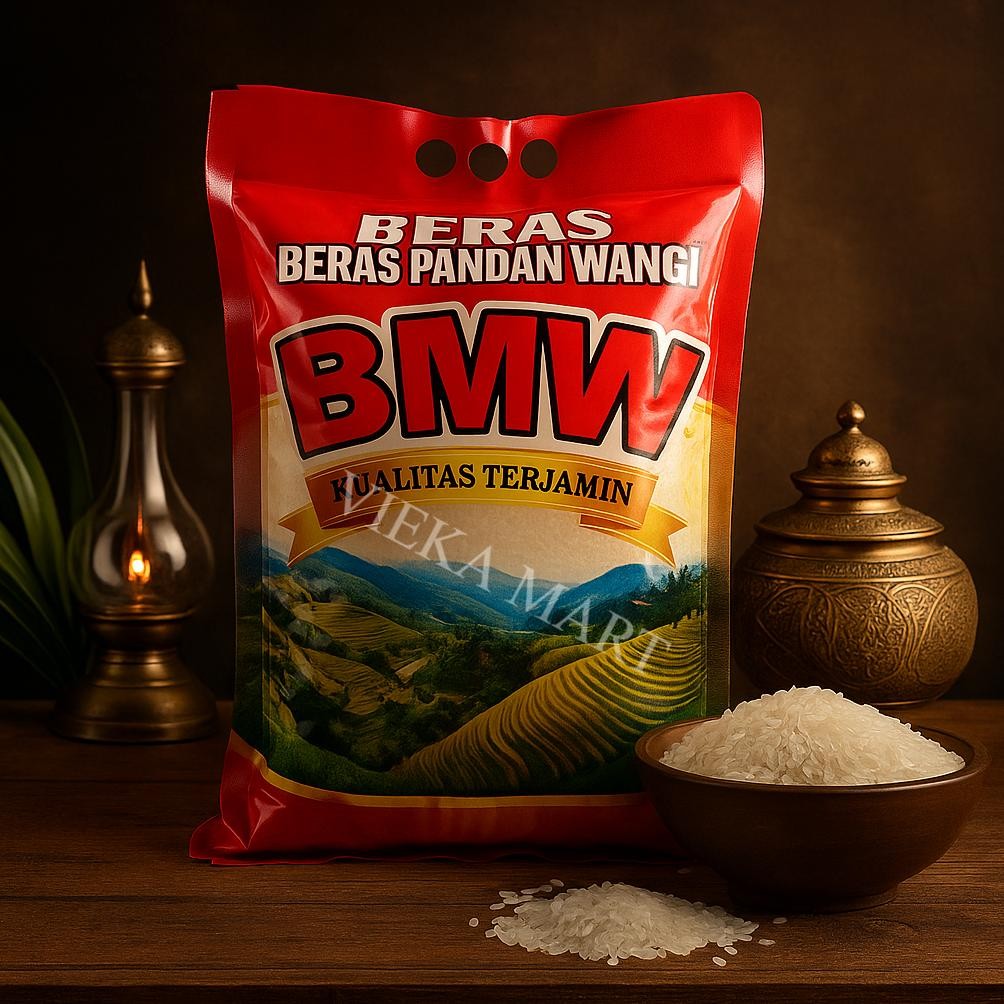 

Beras BMW / Rojolele 5 liter murah dan berkualitas / Beras 5 liter / Beras Premium BMW / Beras Enak dan Pulen/Beras enak dan pulen Toko Adriel
