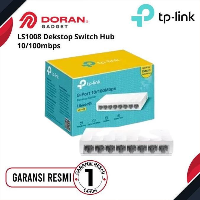 BEBAS ONGKIR - TP-Link LS008 8-Port 0/00Mbps Desktop Switch TPLINK LS 008