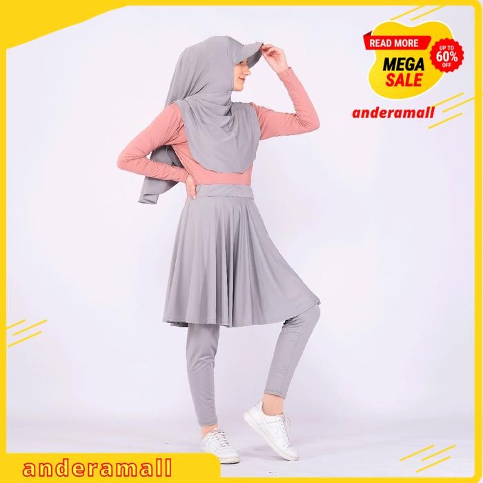 PAKET BUNDLE SETELAN SPORT HIJAB TOPI MANSET DAN LEGING ROK MUSLIM WANITA DIJAMIN GRATIS ONGKIR