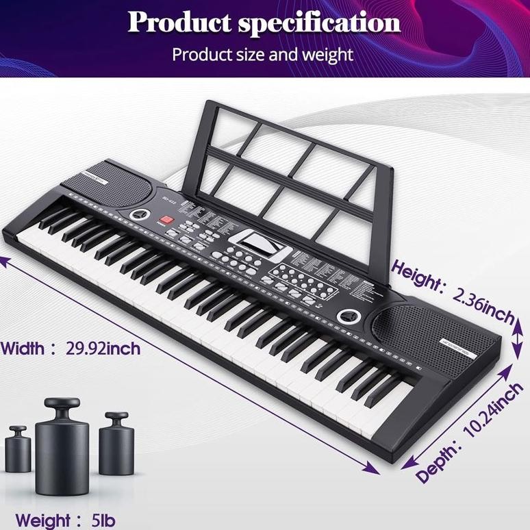 Kawes Keyboard Electronic Piano Digital Keyboard Piano Portable Piano Original Keyboards Kids Gift P