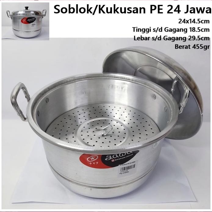 Panci Soblok/Kukusan/Steamer Jawa PE 24 Maspion