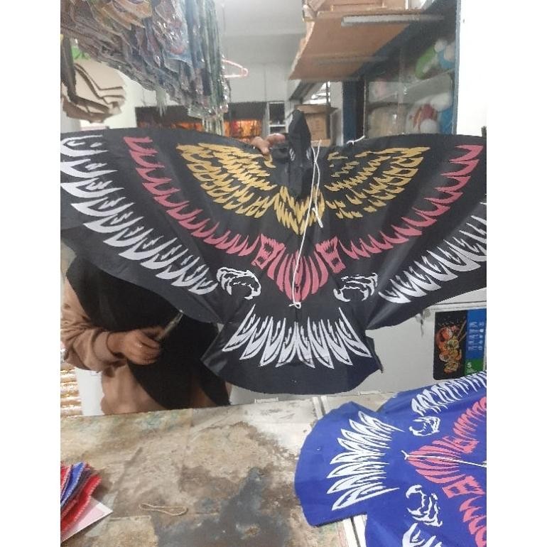 Racun Shopee Rt-69 Layangan Hias Burung Elang Kain Parasut Lipat Termurah Fg-87