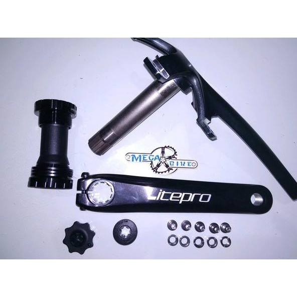 Premium Crank Arm Set Litepro Bb Hollowtech Ht 2 Seli Sepeda Lipat Dahon High Quality