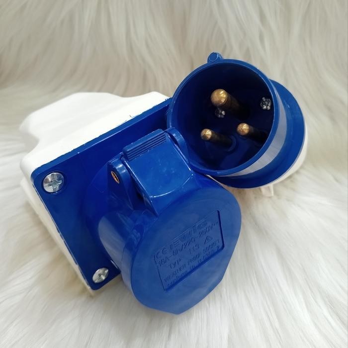 TERLARIS PLUG SOCKET/socket MOUNTING+PLUG 3 PIN 2PHASE 16A Weaterproof