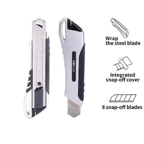 

CUTTER PISAU BESAR L BESI METAL DELI 2057 AUTO LOCK ANTI KARAT