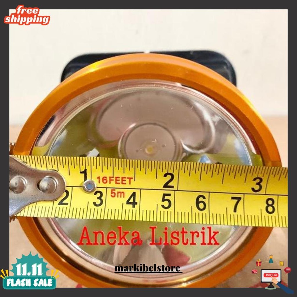 Senter Kepala Led / Head Lamp 35W E-618 Emico (Water Proof) Kepala Besar Terlaris