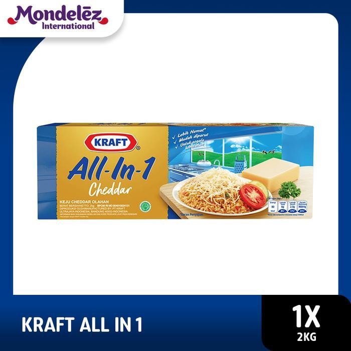 

SNS Kraft Keju All in 1 Cheese 2 kg - Cheese / Keju Tinggi Kalsium