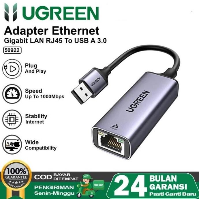 DS59 >> Ugreen USB Lan Card Ethernet Adapter 100/1000Mbps - Ugreen Lan to Usb