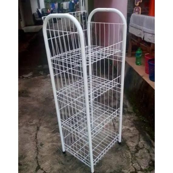 Rak Snack Chiki 4 Susun Anti Karat Multiguna