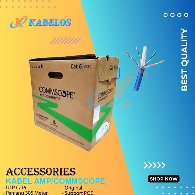 HARGA DISC - Commscope/AMP UTP Cat 6 UTP Cable Data Cat 6 AMP Original