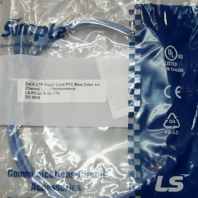 DE47 - LS Patch Cord UTP 1M Cat6 kabel jumper cat 6