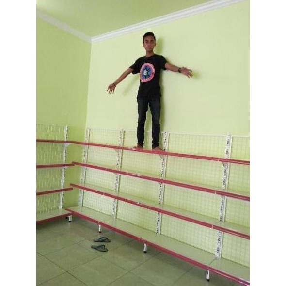 BEBAS ONGKIR - RAK MINIMARKET PANDA E4 END GONDOLA TYPE ALFAMART