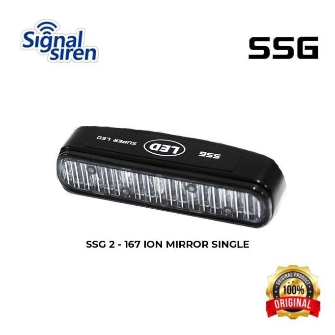 WHELEN ION REPLIKA ION MIRROR SINGLE COLOR LAMPU STROBO POLISI
