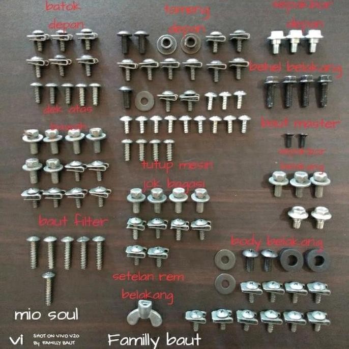 Baud lengkap full set body Mio soul