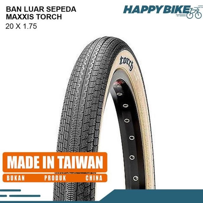 MAXXIS Tire Ban Luar Sepeda Lipat BMX Torch 20 x 1.75 Skinwall