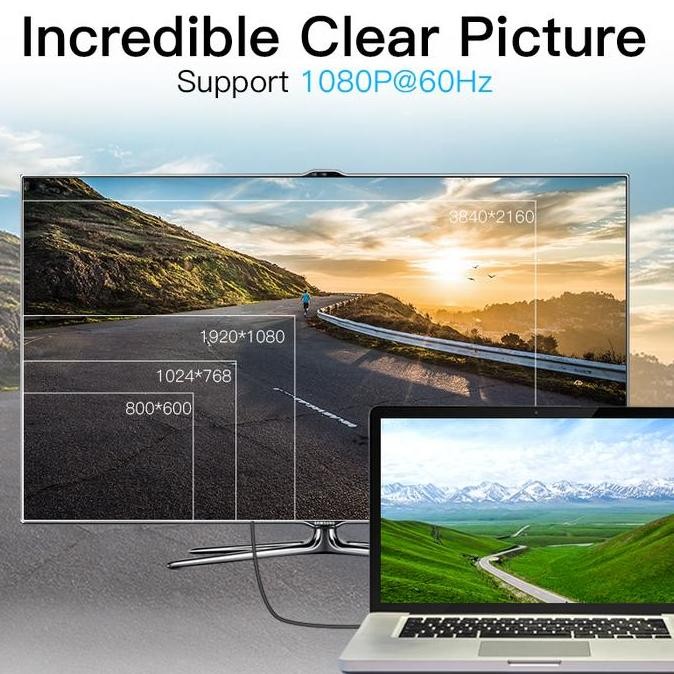 Vention Kabel Mini DP DisplayPort to HDMI