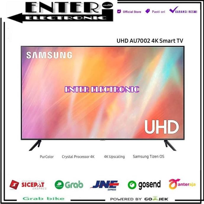 NEW SAMSUNG UA55AU7002 - SMART TV LED 55 INCH CRYSTAL UHD 4K HDR 55AU7002