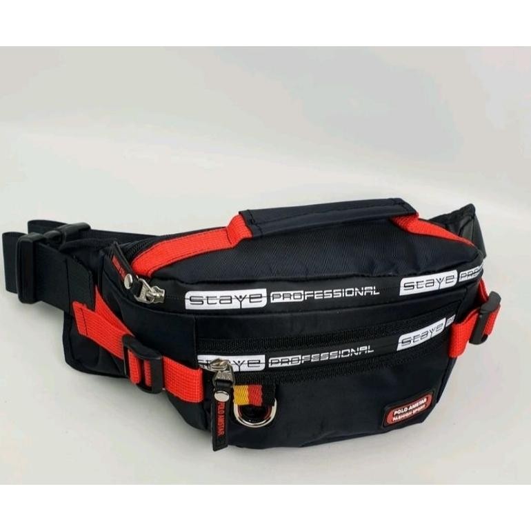 tas pinggang pria tas selempang pria WAISTBAG tas punggung pria waterproof