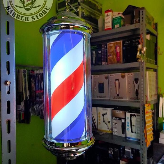 barber pole classic lampu barbershop vintage hd-38 lampu simbol barber