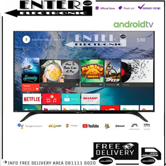 NEW SHARP LED TV 4T C50AL1 - TV LED 50 INCH ANDROID TV ULTRA HDR 4TC50AL1X