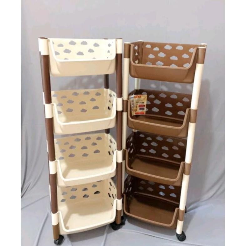 Rak Salon Buena Susun 3,4/Rak Plastik Serbaguna/Rak Serbaguna Buena