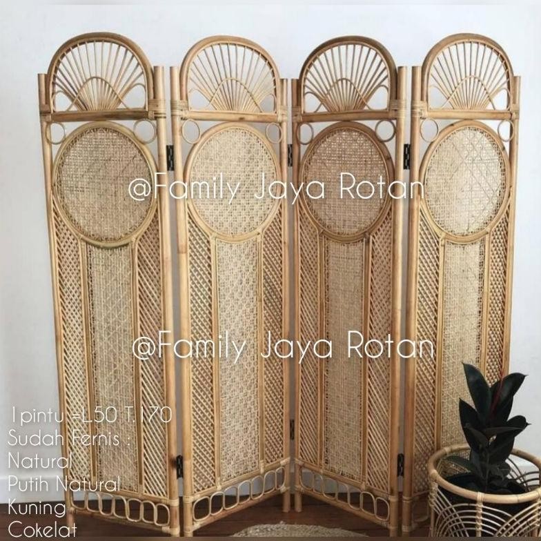 PREMIUM SEKAT PEMBATAS RUANGAN ROTAN MODEL EXPORT/TIRAI ROTAN