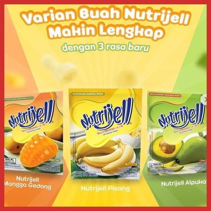 

READY (1 BOX X 12 SACHET) NUTRIJEL BARU JUMBO ALPUKAT BANANA MANGGA GEDONG NUTRIJELL PUDING JELLY JELI PUDDING FOOD MANIS PISANG [BUMBU OLAHAN MAKANAN]