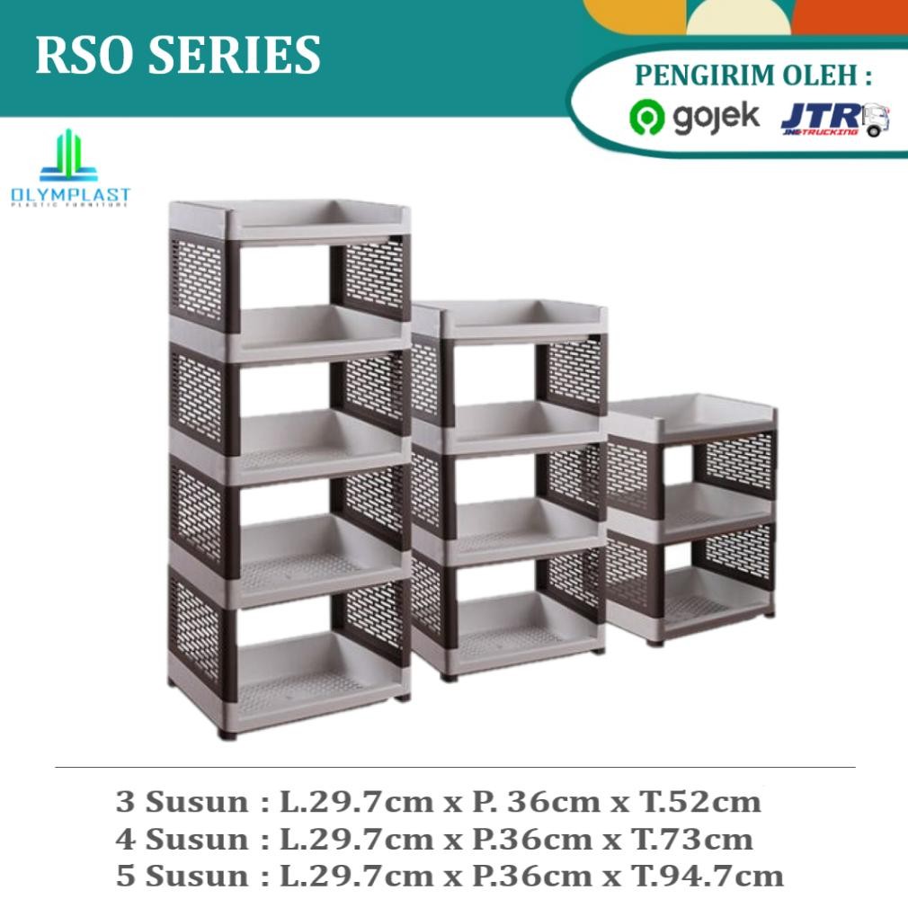 Olymplast Rak Susun Serbaguna Kecil | Rak Susun Plastik - RSO Warna