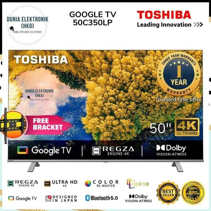 TOSHIBA 50C350LP 50 INCH SMART GOOGLE TV UHD 4K HDR | toshiba 50c350