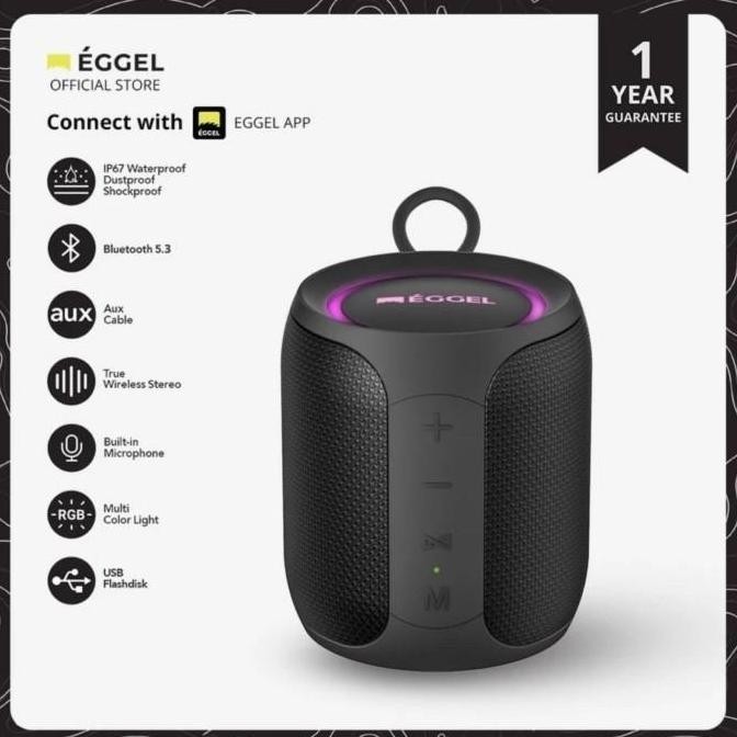 EGGEL terra III mini S 360 WATERPROOF Portable Bluetooth Speaker TERRA 3 S  Equalizer