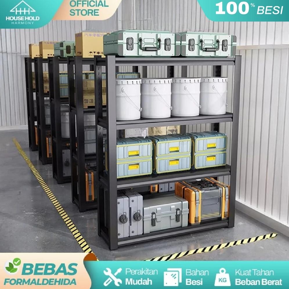 Rak Besi Siku 5 Susun Rak Siku Besi Rak Buku Rak Gudang Besi Rak Supermarket Rak Serbaguna Full Besi