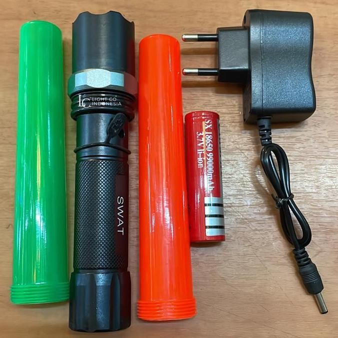 BEBAS ONGKIR - Senter Swat polisi / senter led / senter lampu lalu lintas