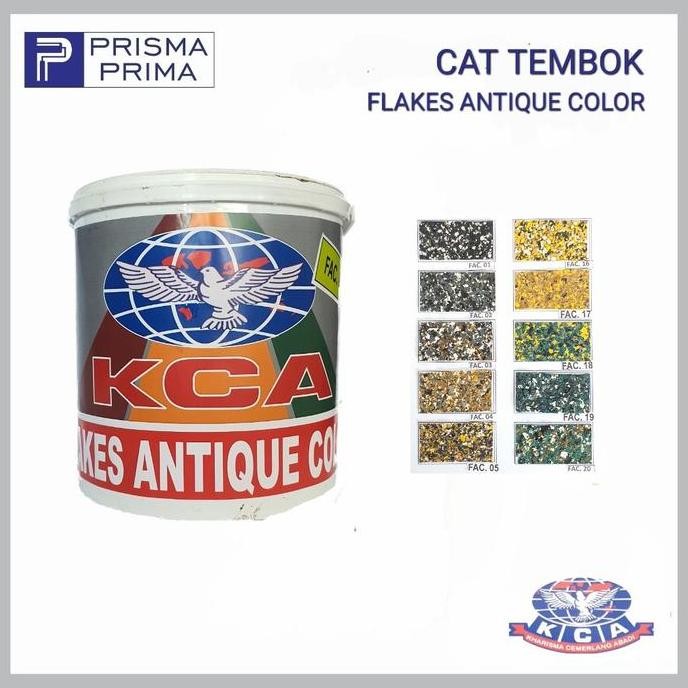 Cat Tembok Motif Batu Alam KCA Flakes Antique Color FAC 5 Kg