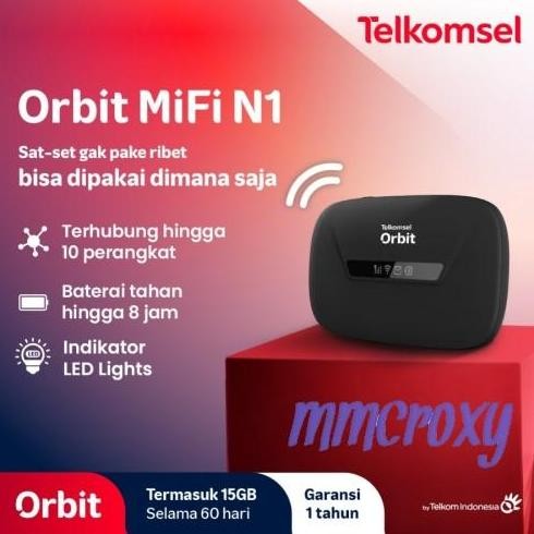 TERMURAH - Telkomsel Orbit Mifi N1 Mini Portable Modem Wifi 4G LTE HKM M21