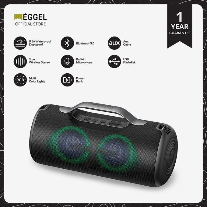 TERMURAH - Speaker EGGEL ELITE XL 2S Bluetooth Waterproof RGB Light