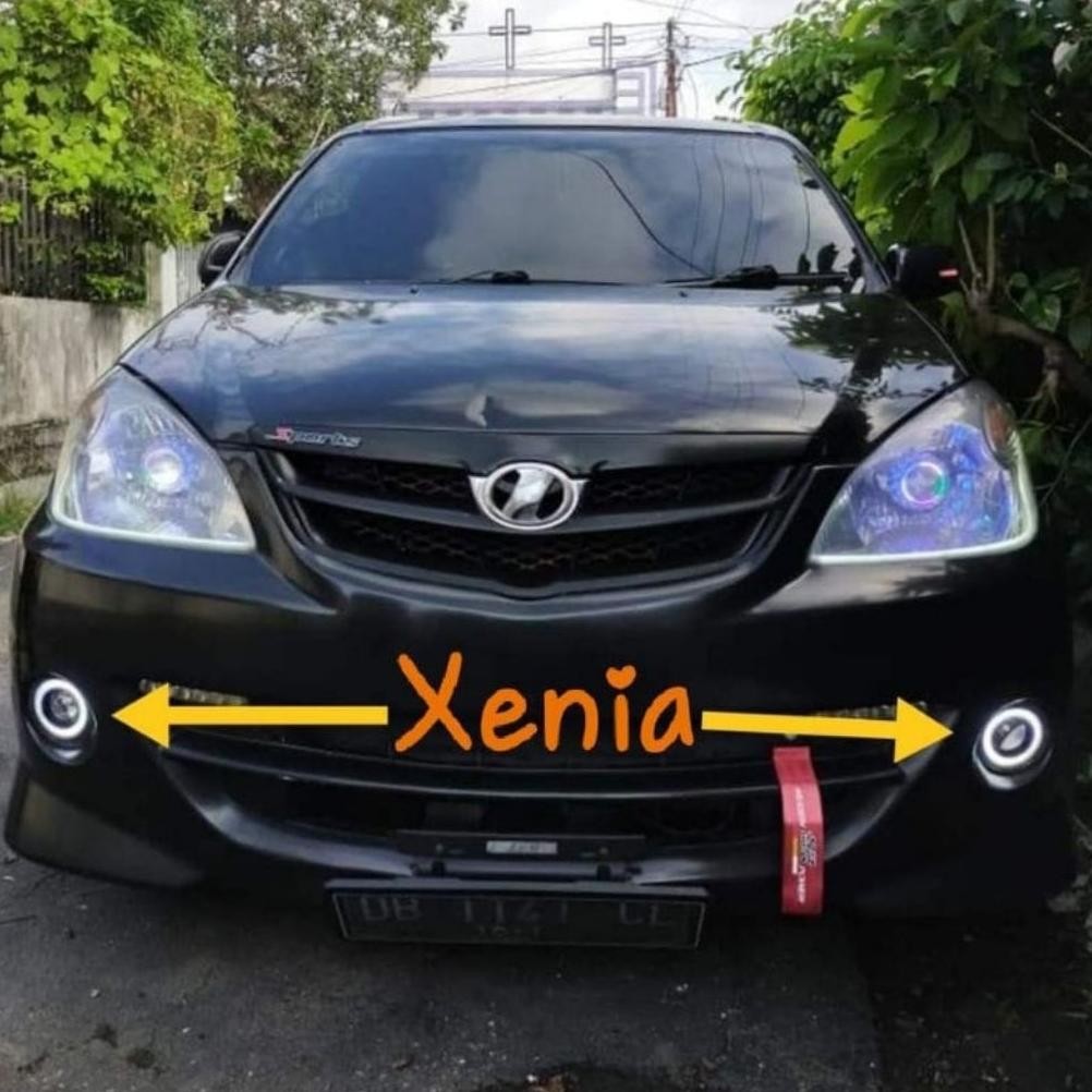FOGLAMP ANGEL AYES UNIVERSAL 89MM 1SET KANAN KIRI / LAMPU KABUT LAMPU SOROT BEMPER /variasi lampu mo