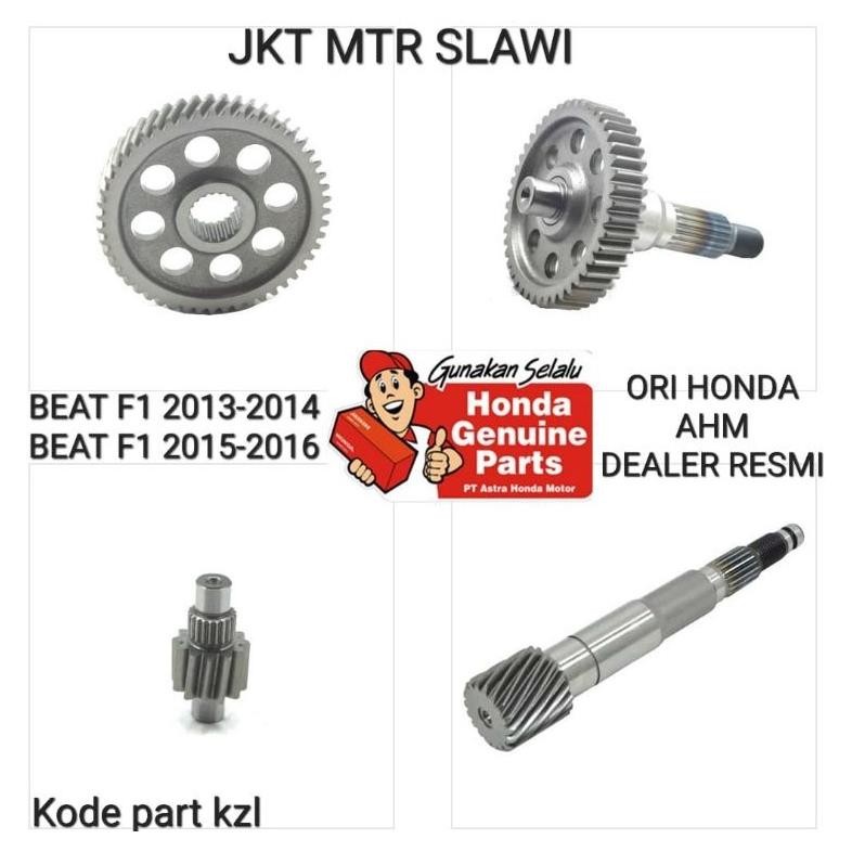 As pully gear pully gi rasio counter shaf counter kode KZL beat fi scoopy pgm fi 2013 2014 asli hond