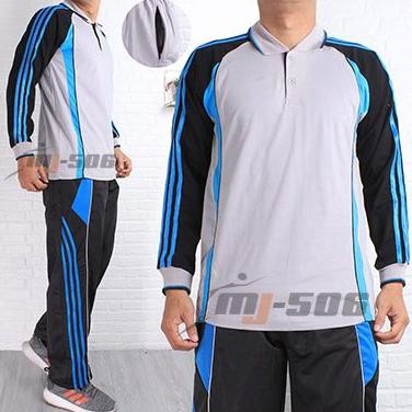 Stelan Training Kaos Olahraga Pria & Wanita Lengan Panjang