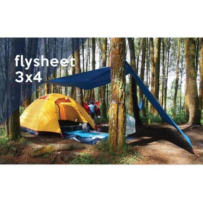 FLYSHEET 3x4 M KILIMANJARO Ultralight 19 Loop 19 Lubang Multifungsi