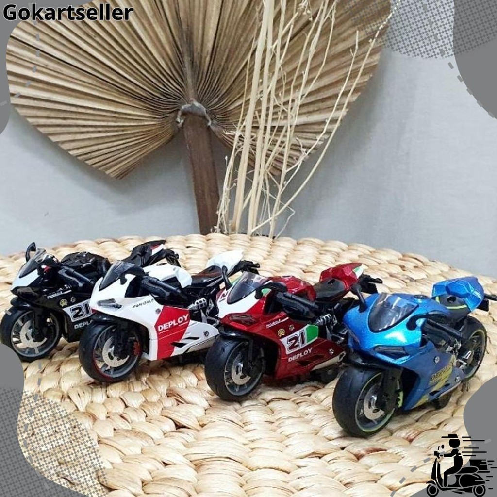 COD DIECAST MOTOR  BALAP GP KAWASAKI / DIECAST MOTOR BALAP SPORT DUCATI / DIECAST MOTOR GP YAMAHA MI