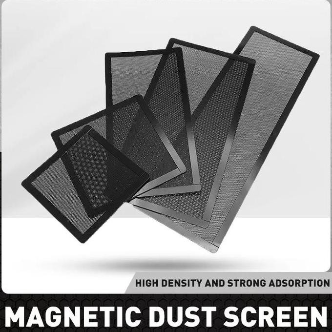 Filter fan magnetic pc kasa anti debu komputer mesh pvc dust proof