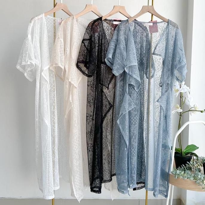 Emikoawa Outer Lace Brukat Brokat Wanita Kondangan Emikoawa Luaran Muslim Blazer Pesta TK