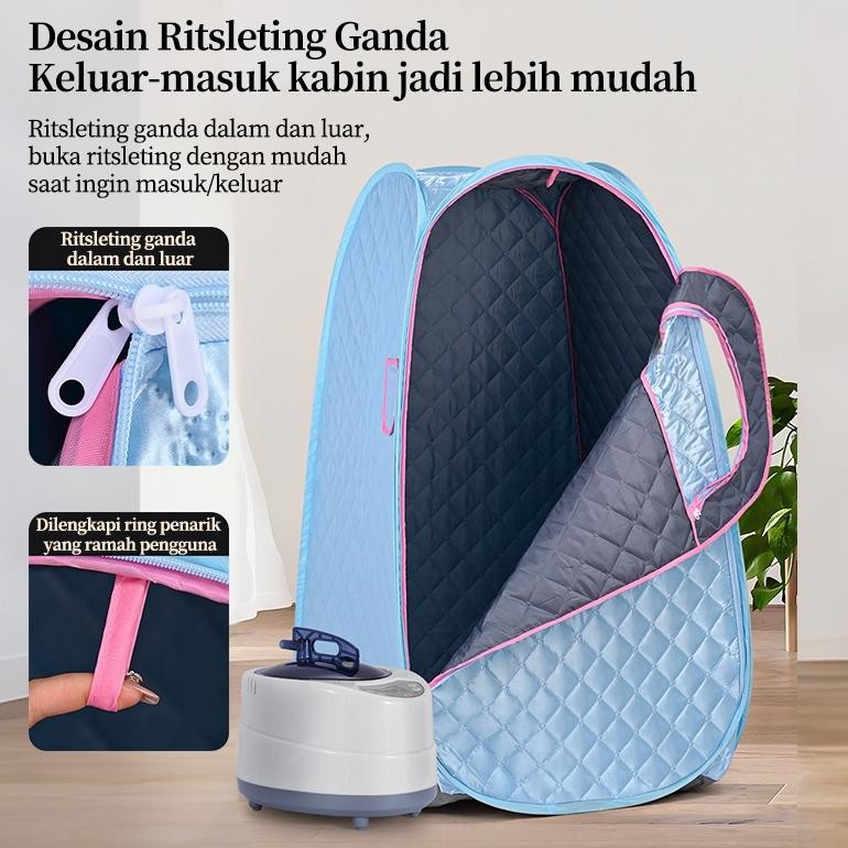 Promo Xtra Se-7 Benbo Sauna Uap Lipat / Sauna Uap Rumah Tangga /Mesin Sauna Uap Portable/Sauna Porta