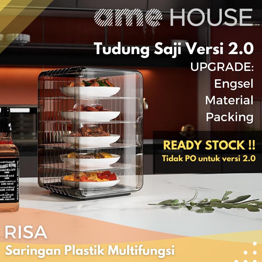 |AME| YOYA Premium Food Cover Tudung Saji Tingkat Penyimpanan Makanan Tudung Saji 4 Tingkat