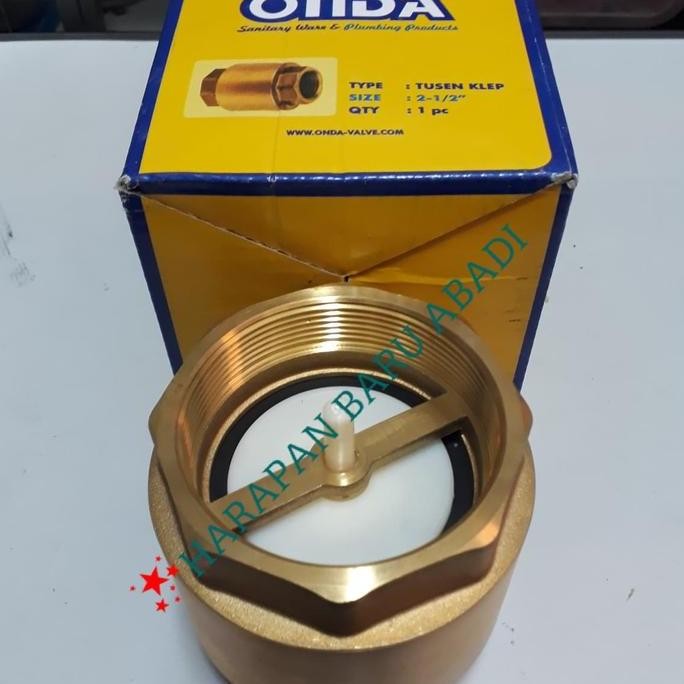 Tusen Klep Onda 1" Inch / Tusen Klep Kuningan Onda Hemat