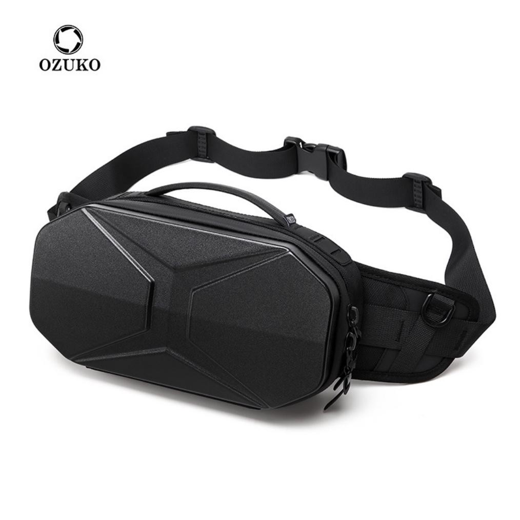 (Good) OZUKO Waistbag #9500 - Tas Slempang Pria