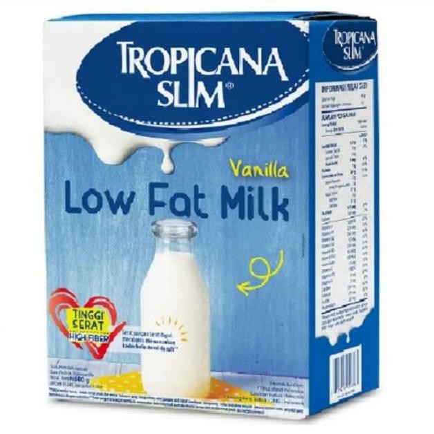 (Good) Tropicana Slim Low Fat Milk Vanilla 500gr Susu Tropicana Slim Vanila 500 gr Tropicana Low Fat