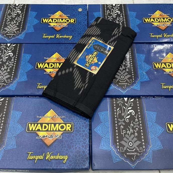 (Good) SARUNG WADIMOR PUTIH POLOS TUMPAL KEMBANG MOTIF BHS EXCELLEN