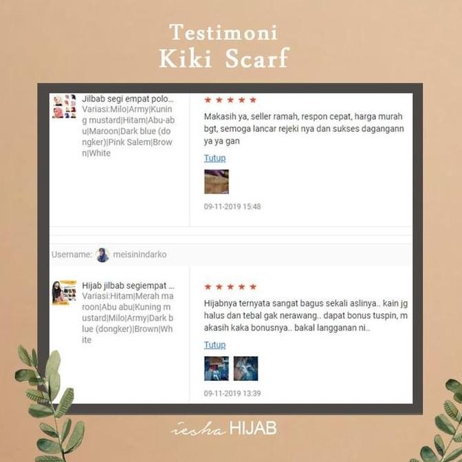 (Good) Jilbab segiempat, hijab segiempat kuning mustard,katun,hijab daily