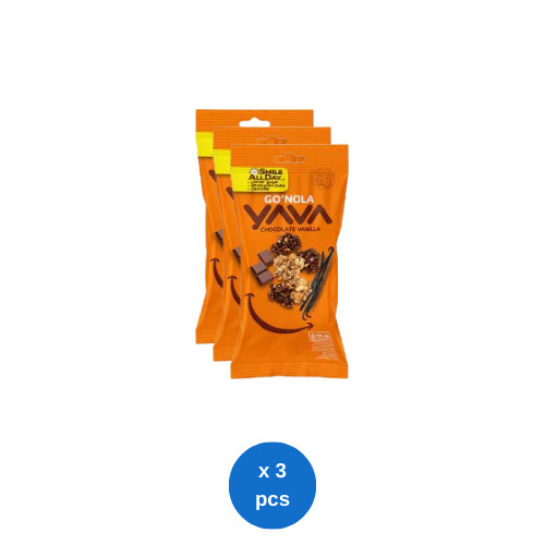 

YAVA Granola Single Serving Go'Nola Chocolate Vanilla 30g x 3 pcs